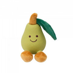 Furkidz Latex and Plush Pear Dog Toy 6cm