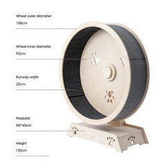 Honeypotcat Fit & Fun Active Runner Wood Cat Wheel - Shipping Only