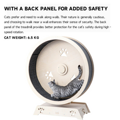 Honeypotcat Fit & Fun Active Runner Wood Cat Wheel - Shipping Only