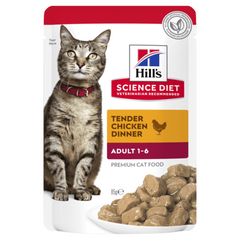 Hills Science Diet 鸡肉成猫湿袋装 85gx12