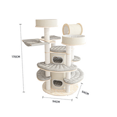 Honeypotcat Beverly Crest Cat Perch - 170cm - Shipping Only
