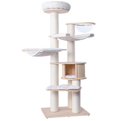 Honeypotcat Elite Wood Cat Tower With Capsule - 186cm - Shipping Only