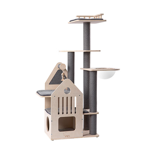 Honeypotcat Grand Cat Mansion With Space Capsule - 148cm - Shipping Only