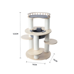 Honeypotcat Harmony Wood Cat Tower - 123cm - Shipping Only