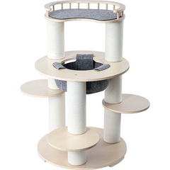 Honeypotcat Harmony Wood Cat Tower - 123cm - Shipping Only