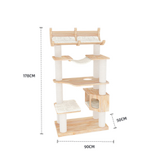 Honeypotcat Joyful Climb Cat Tower - 178cm - Shipping Only