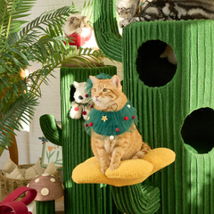 Honeypotcat Luxe Cactus Bloom Cat Tree - Green 162cm - Shipping Only