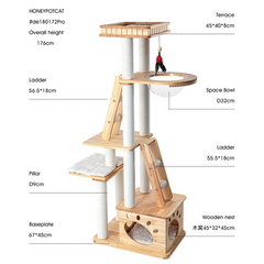 Honeypotcat Majestic Wood Retreat - 176cm - Shipping Only