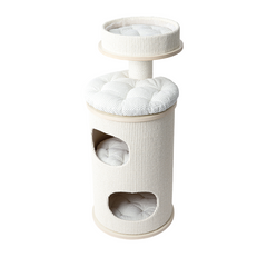 Honeypotcat PURRING Multi-Level Sisal Barrel Cat Tower  - 95cm - Shipping Only