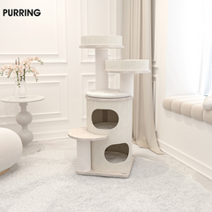 Honeypotcat PURRING Multi-Level Sisal Barrel Cat Tower - PRO 117cm - Shipping Only