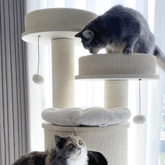 Honeypotcat PURRING Multi-Level Sisal Barrel Cat Tower - PRO 117cm - Shipping Only