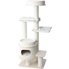 Honeypotcat PURRING Multi-Tier Plush & Sisal Deluxe Cat Tree - 153cm