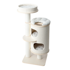 Honeypotcat PURRING Plush & Sisal Barrel Cat Tower - 122cm - Shipping Only