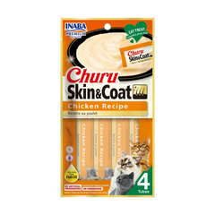 Inaba Churu Cats Treats Skin & Coat Chicken Recipe (4pcs/pack)