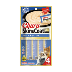 Inaba Churu Cats Treats Skin & Coat Tuna Recipe (4pcs/pack)