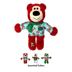 KONG Christmas Holiday Wild Knots Bear Assorted Dog Toy