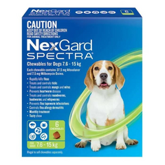 NexGard Spectra for Dogs 7.6 - 15kg