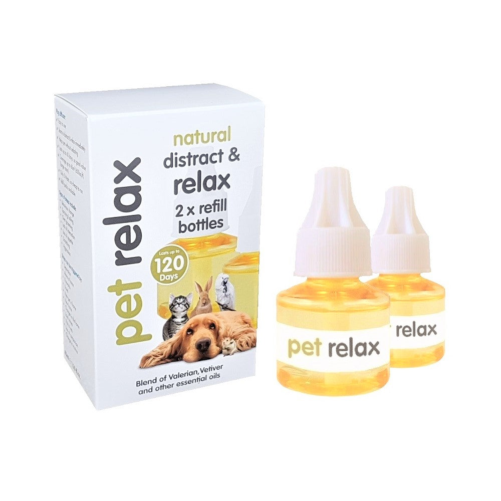 Pet Relax Natural Distract & Relax Diffuser Refills - 2 x 40mL