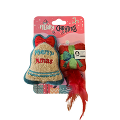 Pikapet Christmas Holiday Pet Toys 2 pcs Assorted