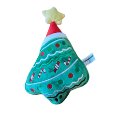 Pikapet Christmas Holiday Squeezing Tree Dog Toy