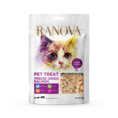 RANOVA Freeze Dried Cat Treats Raw Food Salmon 50g