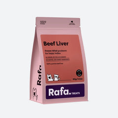 RAFA Raw Freeze-Dried Cat & Dog Treats Human-Grade Beef Liver 90g