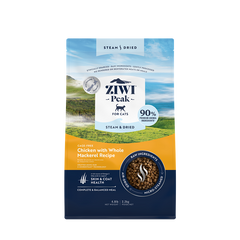 Ziwi Peak Steam Dried Dry Cat Food Chicken with Whole Mackerel Recipe