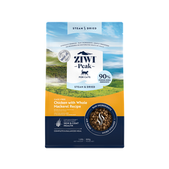 Ziwi Peak Steam Dried Dry Cat Food Chicken with Whole Mackerel Recipe