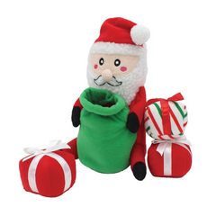 ZippyPaws Christmas Holiday Burrow Santa Sack