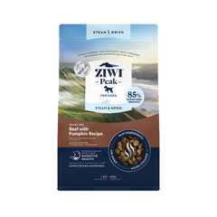 Ziwi Peak Steam Dried Dog Food Beef with Pumpkin