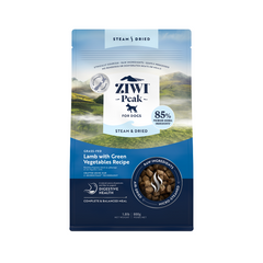 Ziwi Peak Steam Dried Dog Food Lamb with Green Vegetables