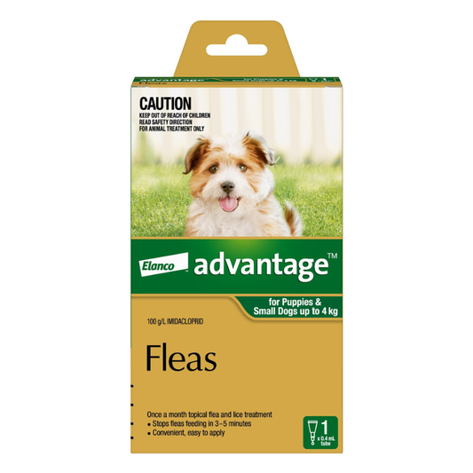 Advantage Spot-on Flea Treatment For Small Dogs Up To 4Kg