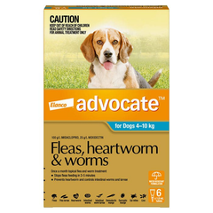 Advocate Spot-on Flea and Worm Treatment for Medium Dog 4-10kg