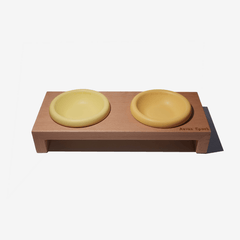 Aevan Epoch Wood Pet Bowl Stands
