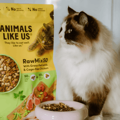 Animals Like Us Cat Raw Mix 50 Lamb with Chicken Freeze Dried Cat Food