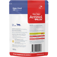 Antinol Plus Easy Feed Joint Supplement Capsules For Cats