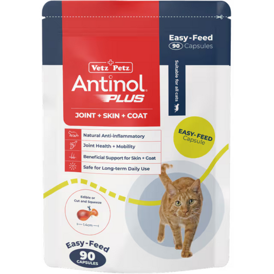 Antinol Plus Easy Feed Joint Supplement Capsules For Cats
