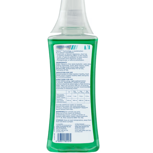 Aquadent Fresh Dental Water Additive for Dogs & Cats 250ml