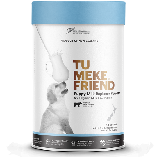 TU MEKE FRIEND Puppy A3 Organic Milk Replacament Powder 45x 5.5g Serves