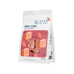 Pet-Ever Freeze Dried Pork Hearts Dogs Cats Treat 80g