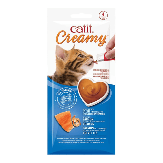 Catit Creamy Treats Atlantic Salmon & Prawn 4 x 10g