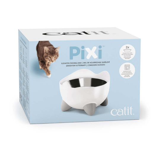 Catit Pixi Elevated Stainless Steel Feeding Dish