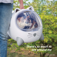 Catit Pixi Mio Cat Carrier & Cat Bed with Cushion