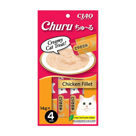 CIAO Churu Cat Treats Chicken Fillet 14gx4pcs