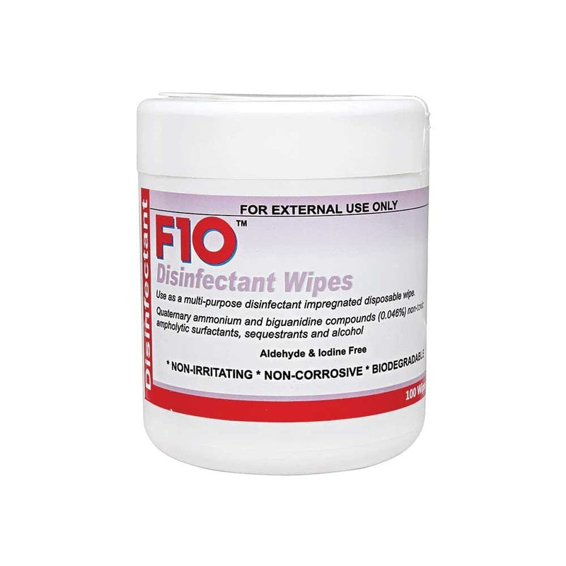 F10 Veterinary Disinfectant Wipes 100 Pack