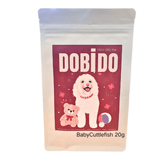 DOBIDO Freeze Dried BabyCuttlefish Dog Cat Treats 20g