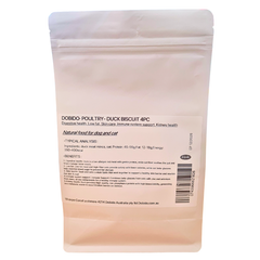 DOBIDO Freeze Dried Duck Biscuit Dog Cat Treats 4pcs