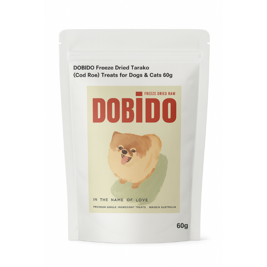 DOBIDO Freeze Dried Tarako (Cod Roe) Dog Cat Treats 60g