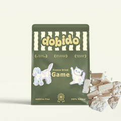 DOBIDO Freeze Dried A2 Goat Milk Crocodile Bites Dog Cat Treats 30g