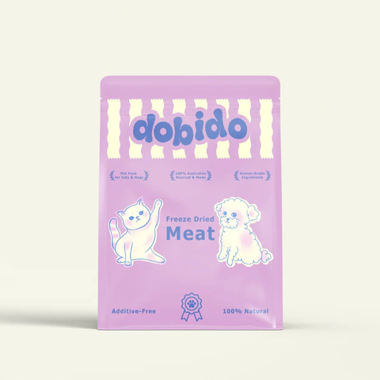 DOBIDO Freeze Dried Goat Bites Dog Cat Treats 40g